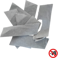 CORIANDOLI GRIGIO RETTANGOLARI DA 5KG.
