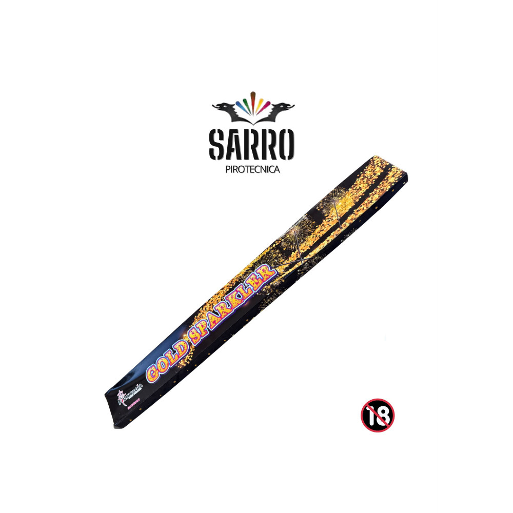 GOLD SPARKLER 45 CENTIMETRI 36 PEZZI PIROMAGIA
